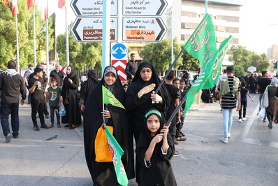 مردم بندرعباس در راهپیمایی جاماندگان اربعین