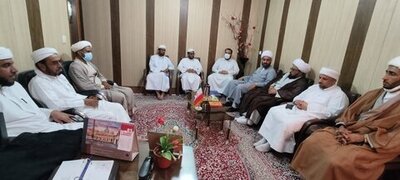 دیدار ائمه جمعه اهل سنت بندر لنگه با اداره تبلیغات اسلامی