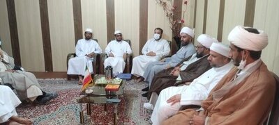 دیدار ائمه جمعه اهل سنت بندر لنگه با اداره تبلیغات اسلامی