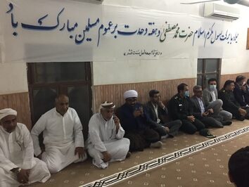 مراسم «آیین برادری» در حوزه علمیه اهل سنت قشم برگزار شد