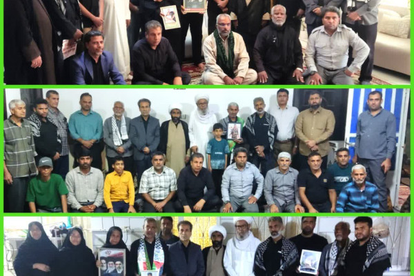 دیدار با خانواده های شهدا دانش آموز و شهدا رمضان در میناب
