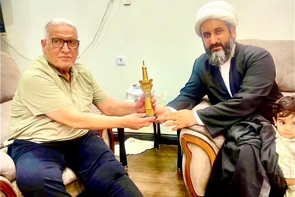 دیدار مدیرکل تبلیغات اسلامی بوشهر با پیرغلام اهل‌بیت(ع)